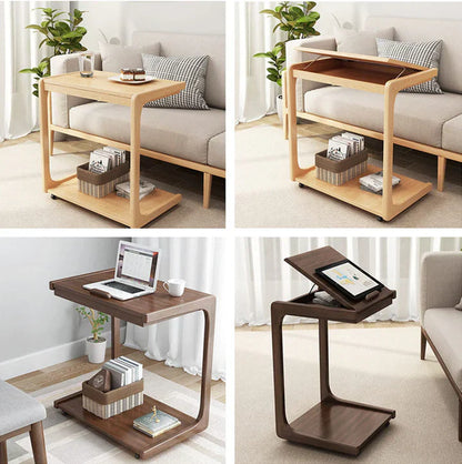 Multifunctional Adjustable Rolling Nightstand