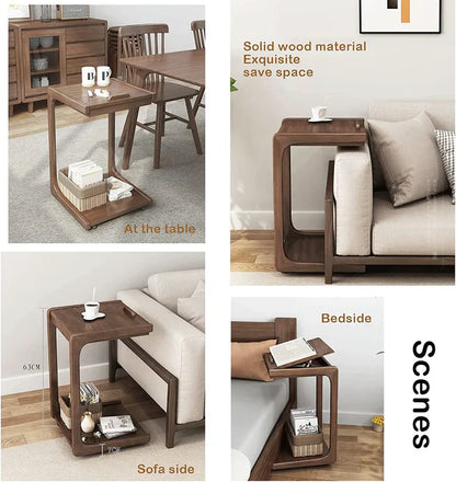 Multifunctional Adjustable Rolling Nightstand