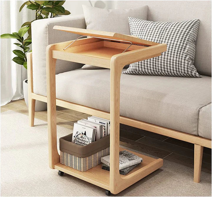 Multifunctional Adjustable Rolling Nightstand
