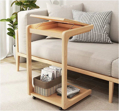 Multifunctional Adjustable Rolling Nightstand