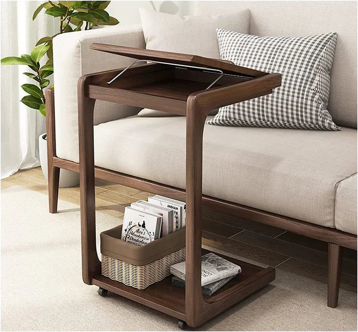 Multifunctional Adjustable Rolling Nightstand