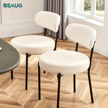 Mid-Century Modern Metal Dining Chair Set